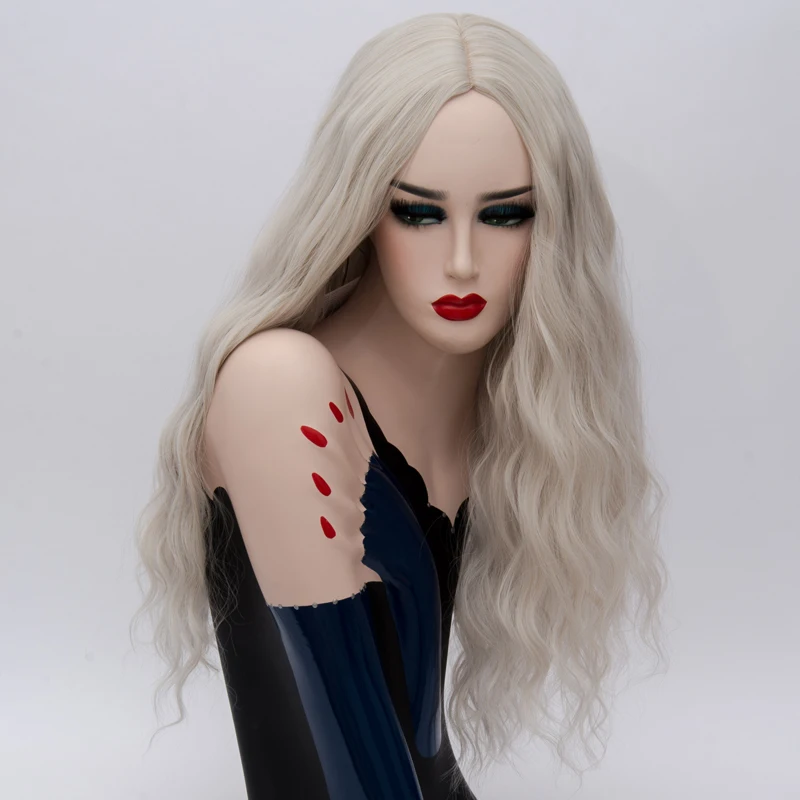 MSI Wigs длинные волнистые оранжевые парики Косплей блонд синтетический парик для белых женщин высокая температура волокна волос