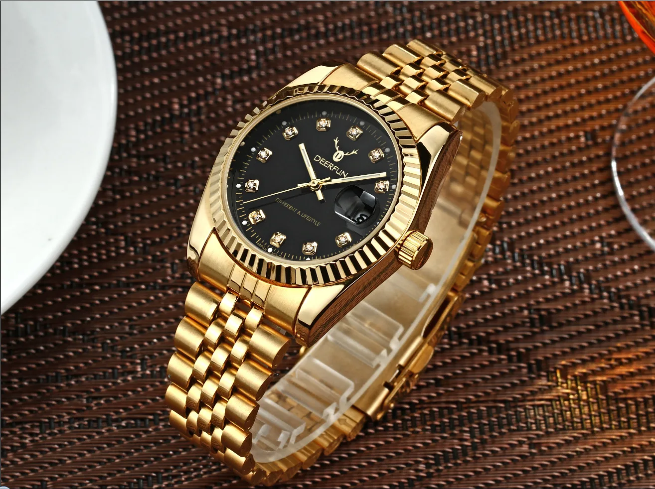 Швейцарские часы oyster perpetual Rolexable datejust MIYOTA, кварцевые классические деловые золотые часы с алмазной поверхностью reloj hombre