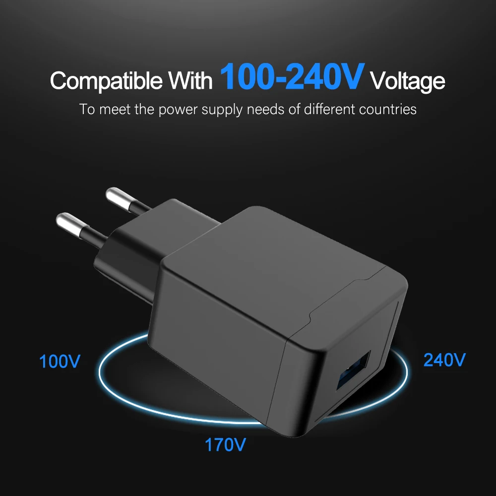 PUJIMAX USB зарядное устройство адаптер 1 порт для iPhone 5V 2.1A настенное/дорожное