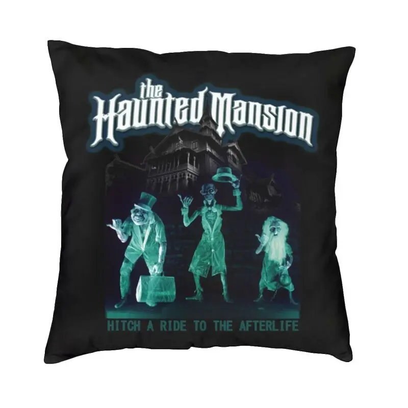 The Haunted Mansion Cushion Covers Sofa Decoration Grim Grinning Ghost Square Throw Pillow Case 40x40 | Дом и сад