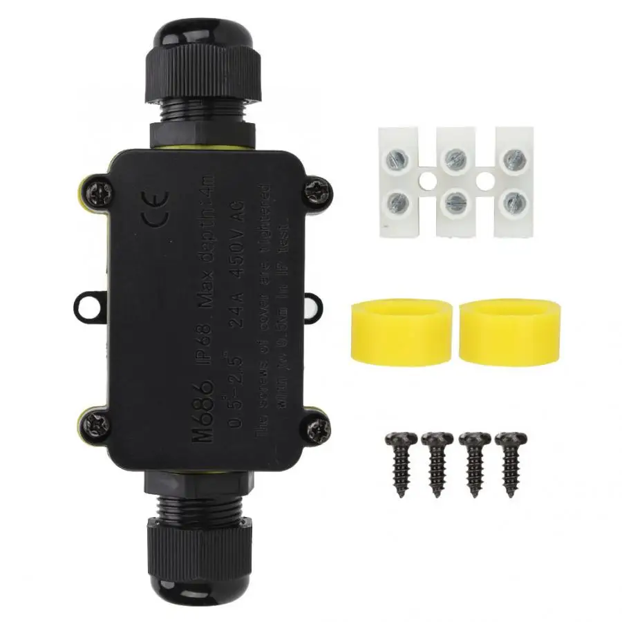 

Plastic Cover DIY Project Instrument Case Electrical Enclosure M686 IP68 Wiring Junction Box for LED Street Light