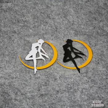 

3 Styles Sailor Moon Anime Action Figure Car Window Sticker For Truck Bumper Lovely Cartoon Art Luggage Laptop Decoration Decal