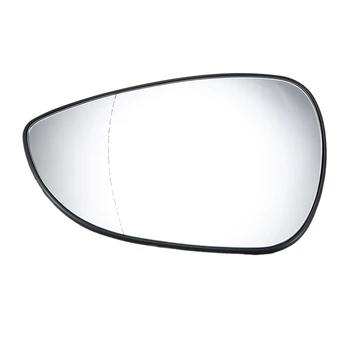 

Car Rear View Mirror Left Hand Passenger Side Door Wide Angle Mirror Glass Replacement for Ford Fiesta MK7 2008-2017
