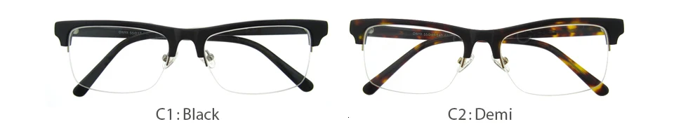 OCCI CHIARI металлические мужские очки Gafas по рецепту, толстые очки, оптические очки для близорукости, прозрачные оправы для очков, W-COLLURA