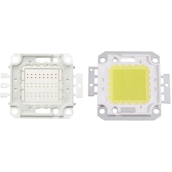 

HOT 50W LED Chip RGB Bulb Light Lamp Spotlight DIY, Light Color: Red / Green / Blue & 20W LED High Power White Light Bulb