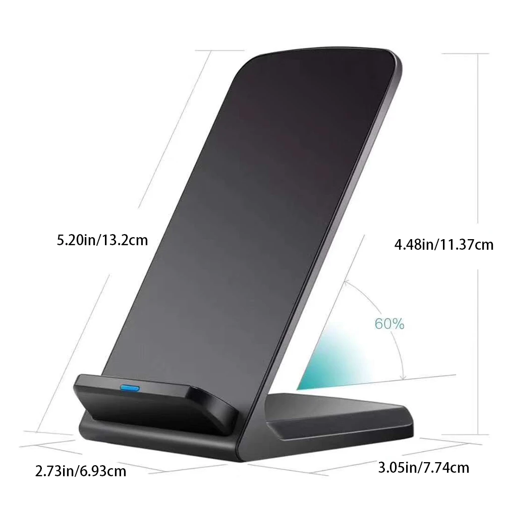 QWireless зарядное устройство Быстрая зарядка 2,0 Быстрая зарядка для IPhone 8 10 X samsung S6 S7 S8 2 катушки подставка 5 В/1.5A и 9 В/1.67A