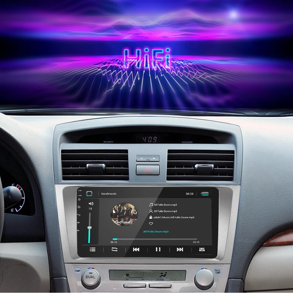 Best Jansite 9" Car Multimedia Player for Camry 2007 2008 2009 2010 2011 TOYOTA IPS Car Radio 4G Android WIFI Navigation Bluetooth 12