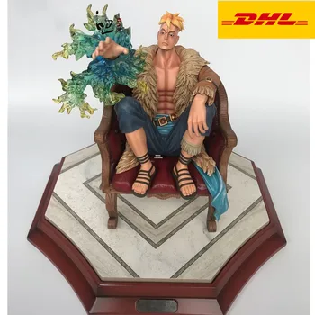 

8" Anime One Piece Statue Whitebeard Pirates Bust Marco Full-Length Portrait The Secular Bird GK Action Figure Toy BOX 19CM V561