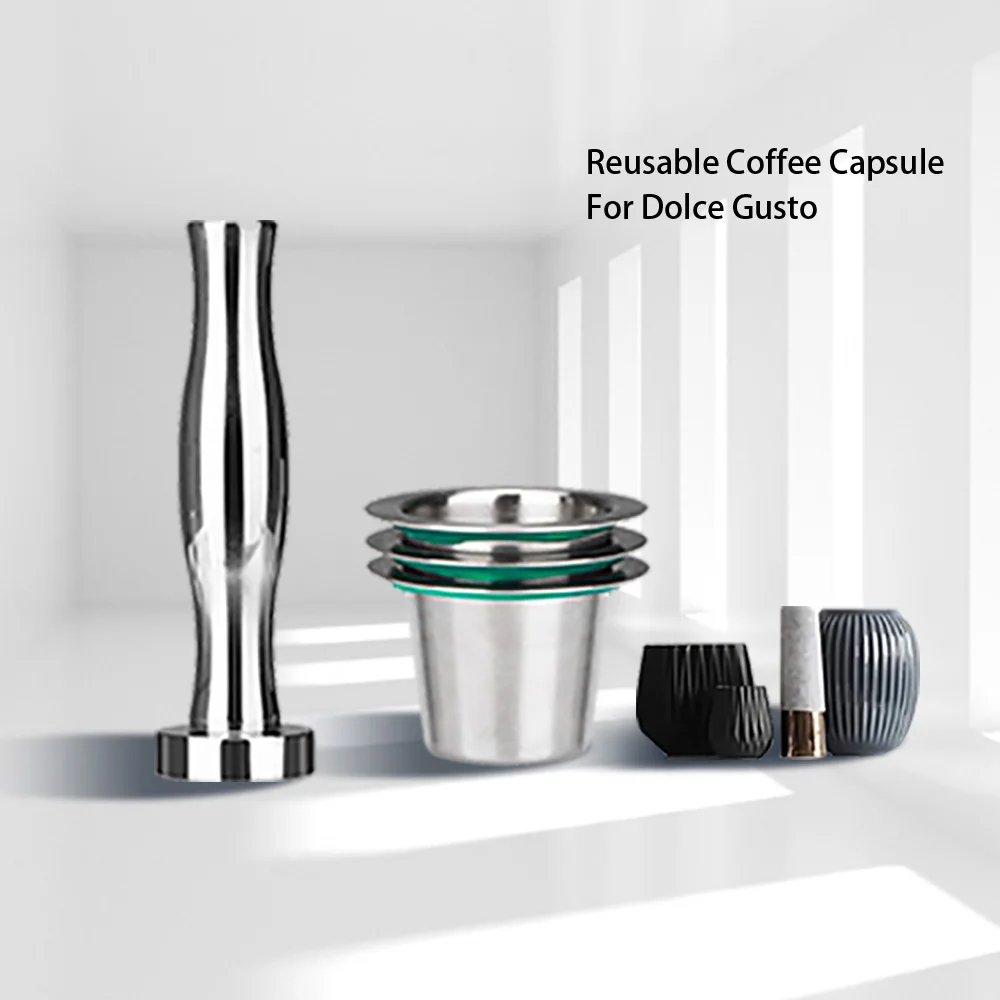 Nespresso Coffee Pods Stainless Steel Refillable Capsulas Nesspreso Reusable Coffee Filter Cup New DIY Coffee Maker Tools Gift