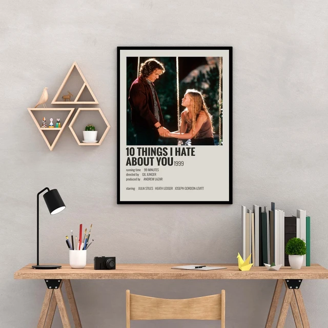 Stylish Minimalist Polaroid Poster for 10 Things I Hate About You