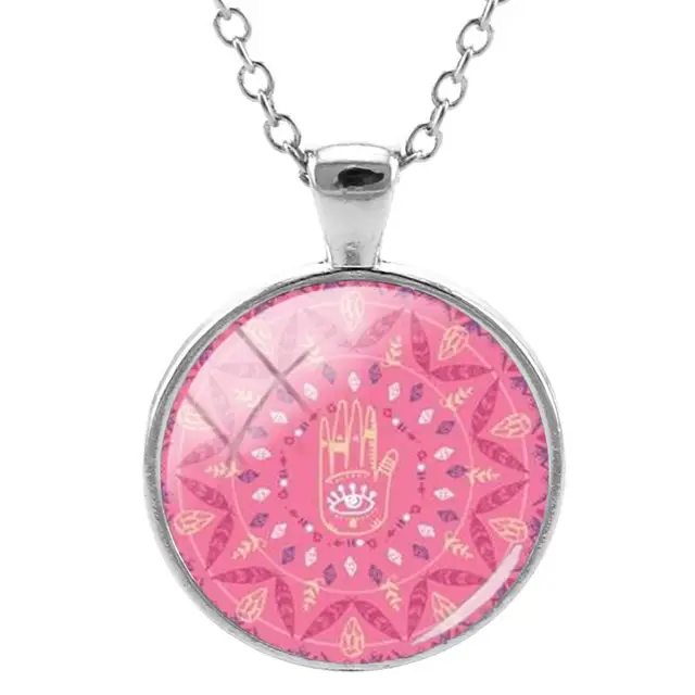Pendant necklace islam muslim Religious Friends gift Glass Dome Pendant Necklace women men Jewelry NT453 NT470
