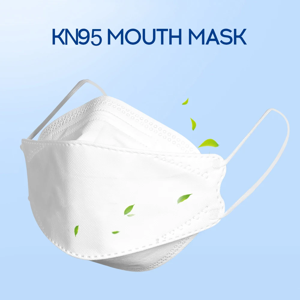 

50PCS KN95 Mask Filtration Cotton Mouth Masks Anti-Dust Filter Face Mask Disposable mask Same Protective as KF94 N95 FFP2 FFP3