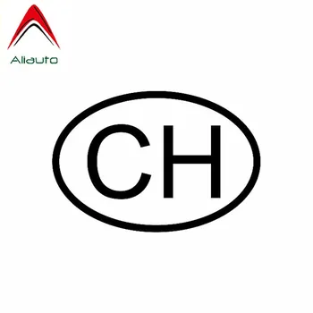 

Aliauto Fashion Car Sticker CH Swiss Country Code Oval Auto Accessories Vinyl Decal for Lada Vesta Peugeot 307 Mustang,14cm*10cm
