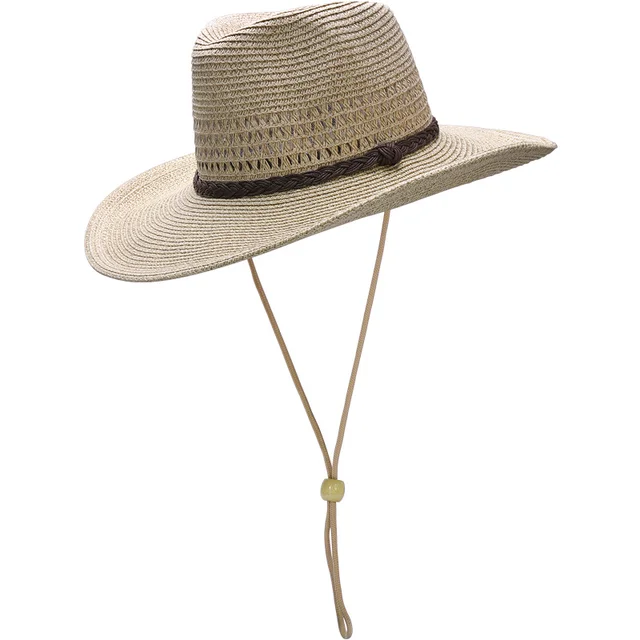 Summer Hollow Out Cowboy Hat Wide Brim Straw Hat Dad Sun Cap Lady Beach Bucket Mountaineering Big Size Fedora Hat 58cm 60cm 62cm 1