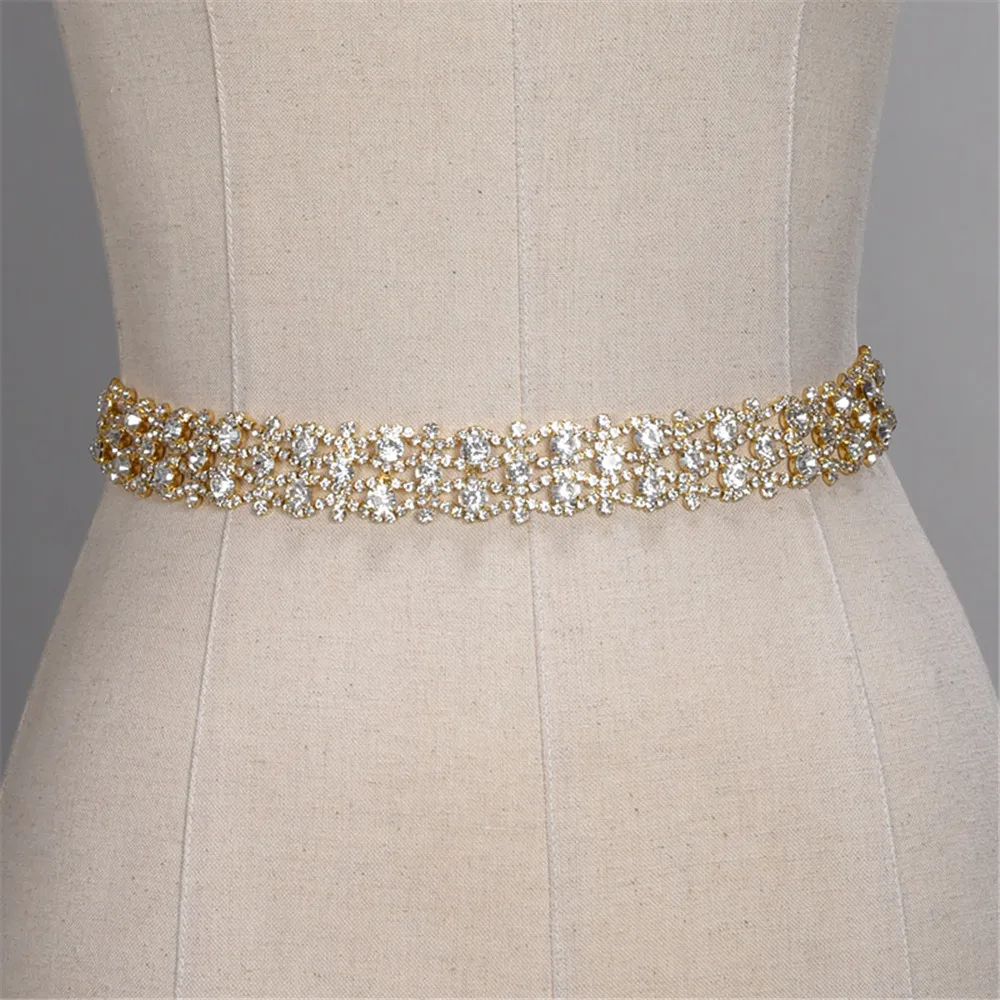 Ceinture de robe de mariée en diamant avec biscuits, ceinture en satin cristal, ceinture pour patients, accessoires de robe de mariée, photo réelle