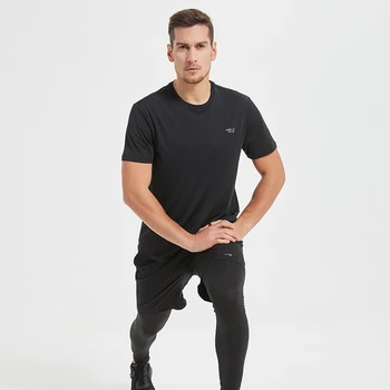 

new 2020 men cotton Short sleeve t shirt Fitness bodybuilding shirts tee tops Fashion t-shirt men costume