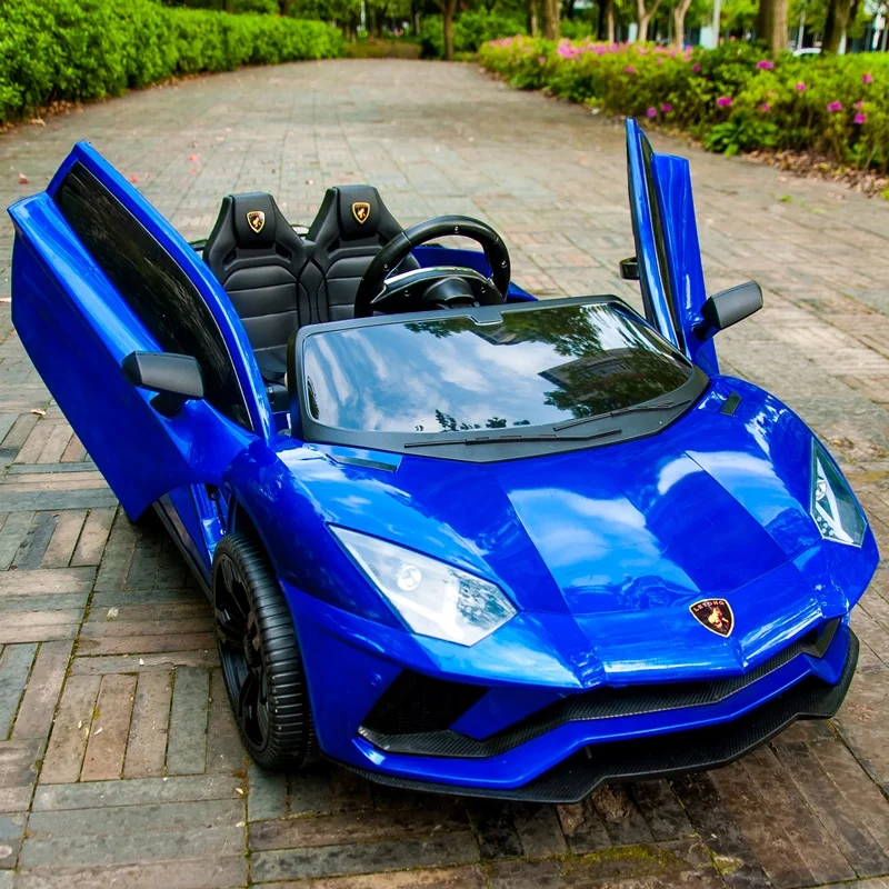 Детский электромобиль четырехколесный двойной автомобиль с дистанционным