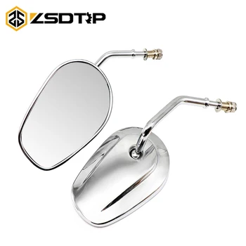 

ZSDTRP Motorcycle Rear view Side Mirrors For Harley Bobber Chopper Road Touring XL1200L XL883 Sportster Fatboy Softail Heritage