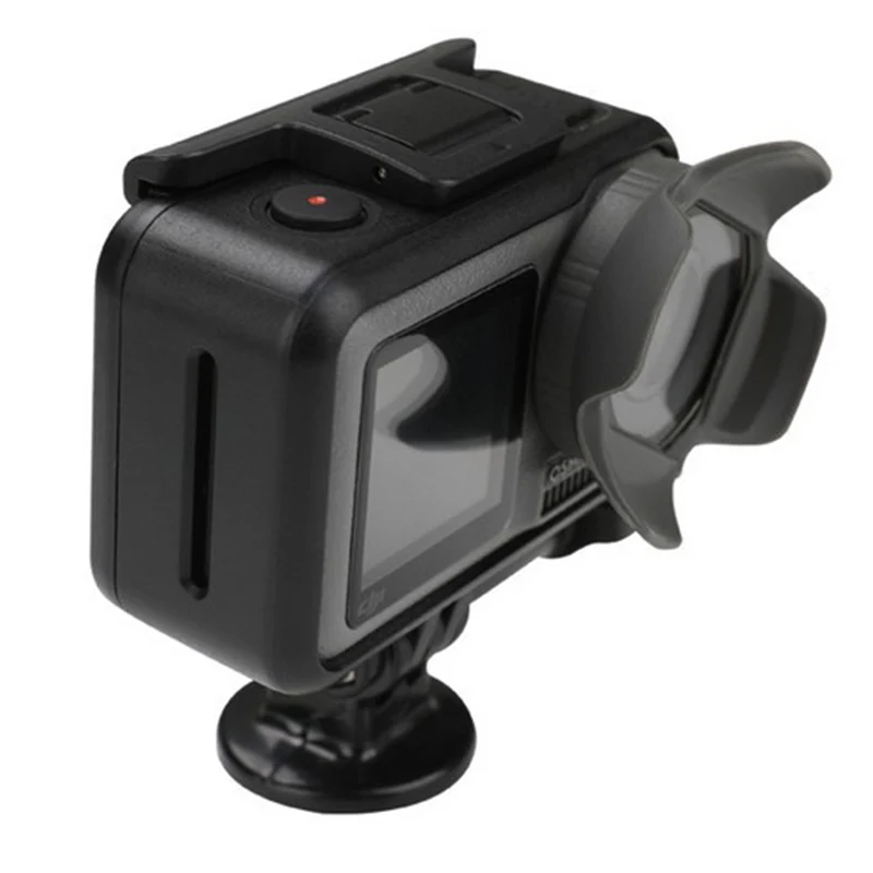 Силиконовая бленда для объектива для DJI OSMO ACTION DJI Lingmou, аксессуары для спортивной камеры, антибликовое освещение капота, простые мягкие чехлы