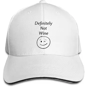 

Definitely Not Wine 3D Printed Funny Art Layout Adjustable Casquette Hat Cap Natural