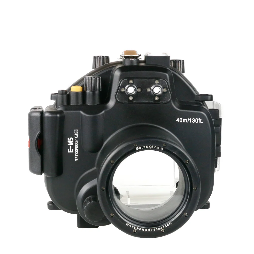 40m/130ft Waterproof Case For Olympus E-M1 E-P5 E-M5 Mark II E-M10 EP5 EM5 EM5II EM10 underwater camera housing diving box cover