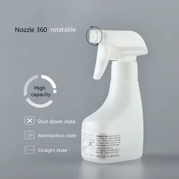 

180ml Spray Bottle Detergent Glass Water Plastic Packaging Bottle Disinfectant Dilution Spray Bottle Sub-bottle White
