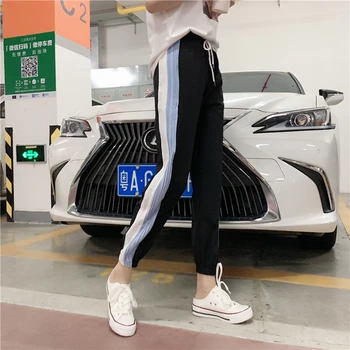 

Women Harem Pants 2020 Spring Summer Fashion Female Casual Loose High Waist Silky Satin Pleated Chiffon Pant Comfy Trousers
