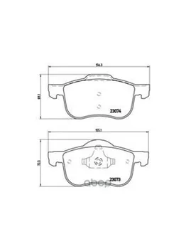 

Brake pads Volvo S60/S70/S80/V70/XC70 00-front Brembo art. P86,016
