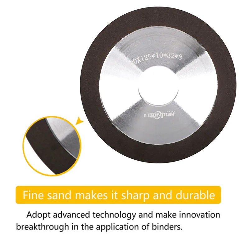 Grinding Wheel Abrasive Wheel Grinding Disc 1Pc Diamond Grinding Wheel 75/100/125/150mm 150/180/240/320/400 Grit Tungsten Steel Milling Tool Carbide Metal Grinding Disc