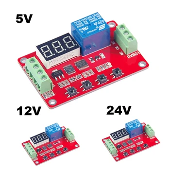

3 Types - DC 5V 12V 24V Voltage Measurement Relay Module Digital Display Voltage Comparator Autosave