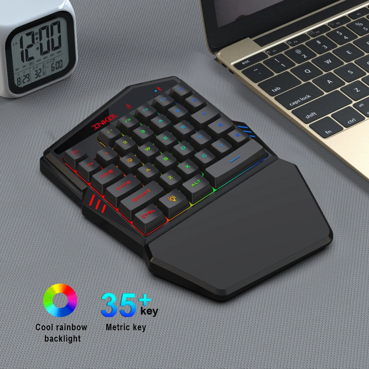 K99 Bluetooth беспроводная версия 4,2 клавиатура поставляется с тронным проводным набором мыши для поддержки различных мобильных игр