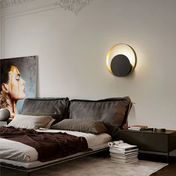 

Jmzm Modern Solar Eclipse Wall Lamp Background Wall Aisle Bedside Round Bedroom Living room Decoration LED Lamp