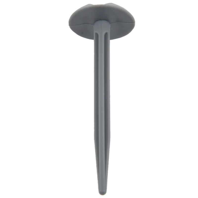WOVELOT 50 x Ground Sheet Plastic Tent Pegs Awning Carpet Pegs Heavy Duty Grey