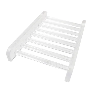 

Acrylic Soap Box Bathroom Soap Saver Drain Soap Rack Useful Soap Holder for Home Bathroom - 12x7.6cm