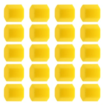 

20 Silicone Wheel Screw Nut Bolt Antirust Protect Cover Tyre Cap 17MM Yellow