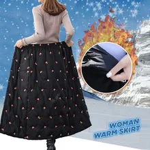 Женская Толстая теплая длинная юбка трапециевидной формы с высокой талией и пуговицами, черная теплая пуховая юбка, faldas mujer moda юбки женские юбки