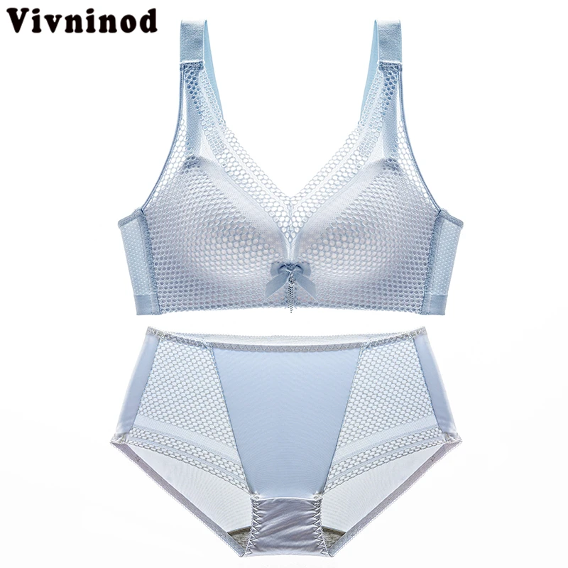 

Underwear Set Women's Brassiere Gathered No steel Ring Ultra-thin Type No Trace Girl's Upper Support Small Breast Brassiere Sets