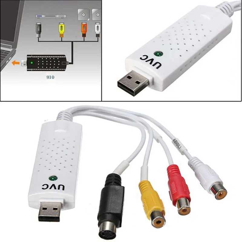 USB Easycap 2 0 Easy Cap 4-канальная карта захвата аудио-и видеосъемки адаптер для