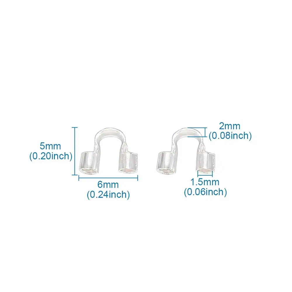 4 мм 5 мм 6 мм латунные Провода Guardian Провода Протекторы петли U аксессуары определенной формы застежки Разъемы DIY ювелирных изделий поставки