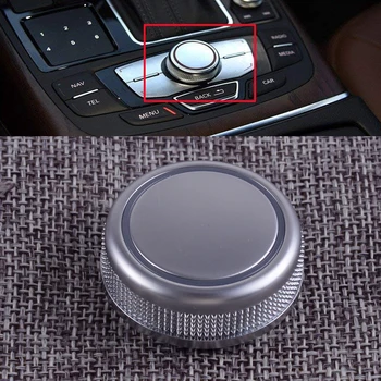 

CITALL Car Chrome MMI Control Knob Rotary Menu Navigation Cover Fit for Audi A6 S6 C7 A7 RS6 RS7 4G0919069 2014 2015 2016 2017