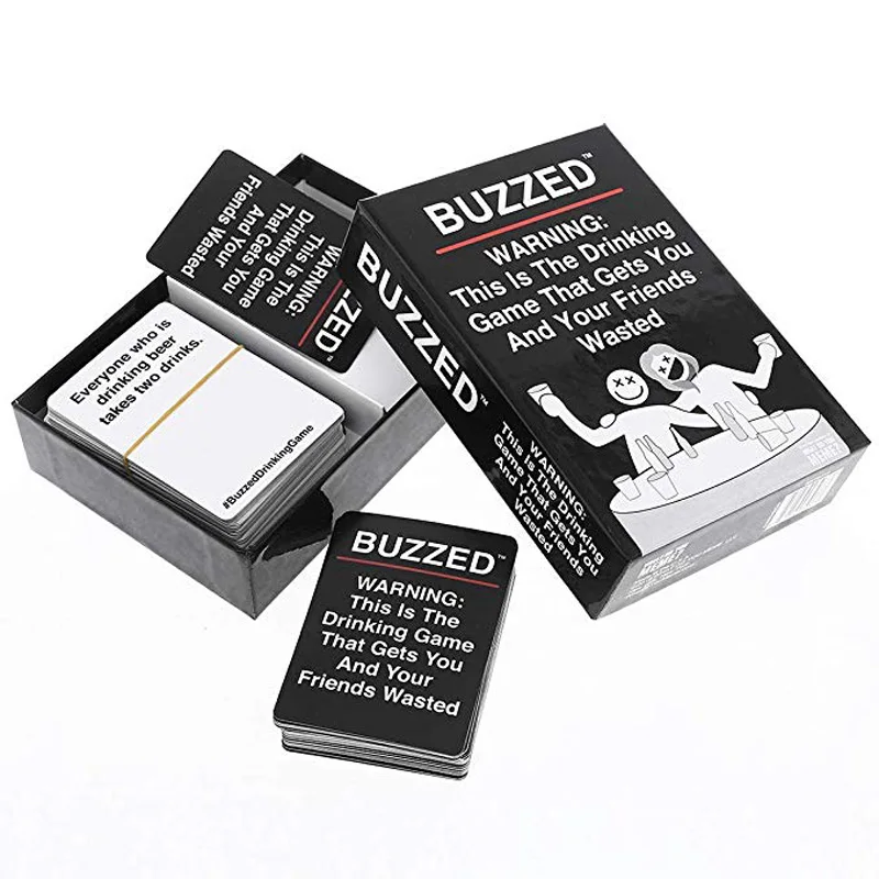 Buzzed board games Zumbado- this is the drinking game that makes you and your drunk friends! Board game card