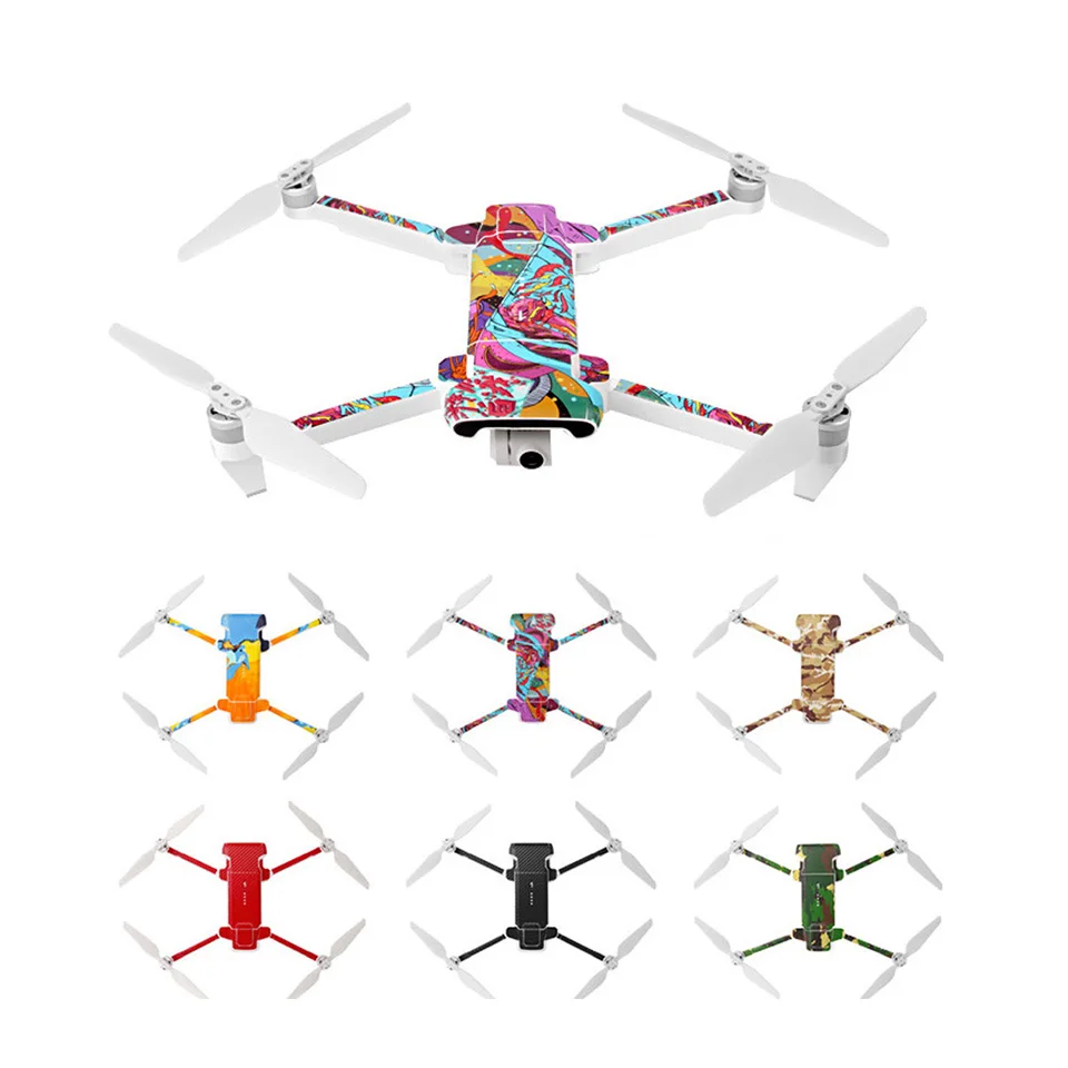

Waterproof Colorful Sticker Decal for FIMI X8 SE Drone Body Skin Sticker Quadcopter Shell Protection Cover with Battery Numbers