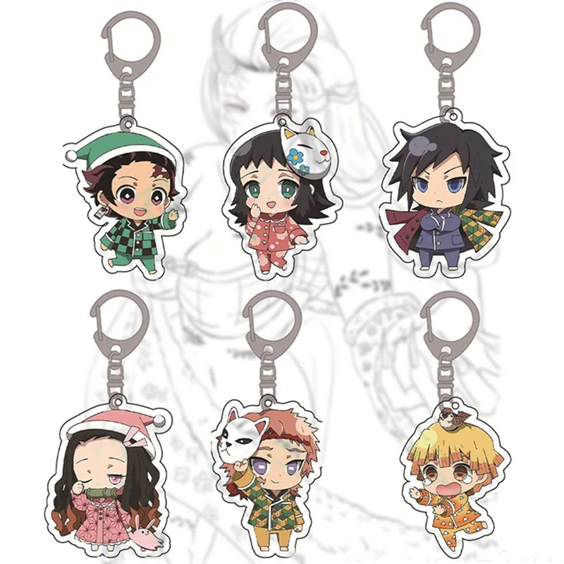

Anime Cosplay Key Chain Demon Slayer: Kimetsu no Yaiba Acrylic Keychain Keyring