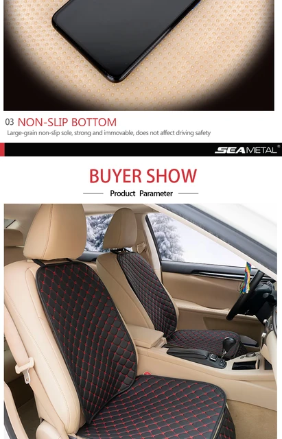 Buy Storage bag Auto-Time Flax Car Seat Covers Front/Rear/Full Set Car Seat  Cushion Linen Fabric Seat Pad Protector Car Accessories Anti-slip Easy to  organize (Color Name : 1pc front seat cover) Online