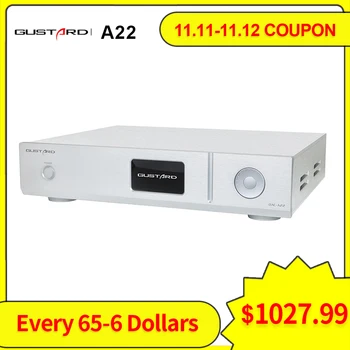 

GUSTARD DAC-A22 DAC Bluetooth Dual AK4499 XMOS Support DSD512 PCM768 AC100V-240V Native Balanced Decoder