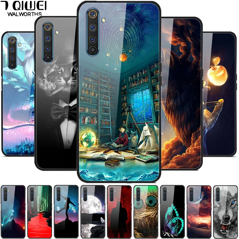 Для Realme 6 Pro Чехол дюймов закаленное стекло Жесткий чехол для телефона OPPO Realme6
