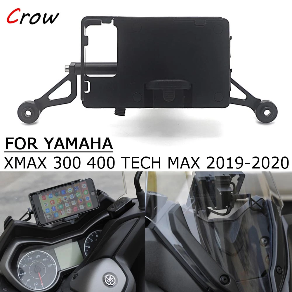 New Motorcycle Front Mid Navigation Bracket GPS Mobile Phone Charging FOR  YAMAHA XMAX 400 TECH MAX X MAX 300A 400A SP 2019-2020 - AliExpress  Automobiles \u0026 Motorcycles