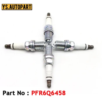 

4pcs/lot Iridium Spark Plug PFR6Q 6458 For Audi A4 A6 S4 TT Allroad Quattro For Volkswagen Golf Beetle Passat