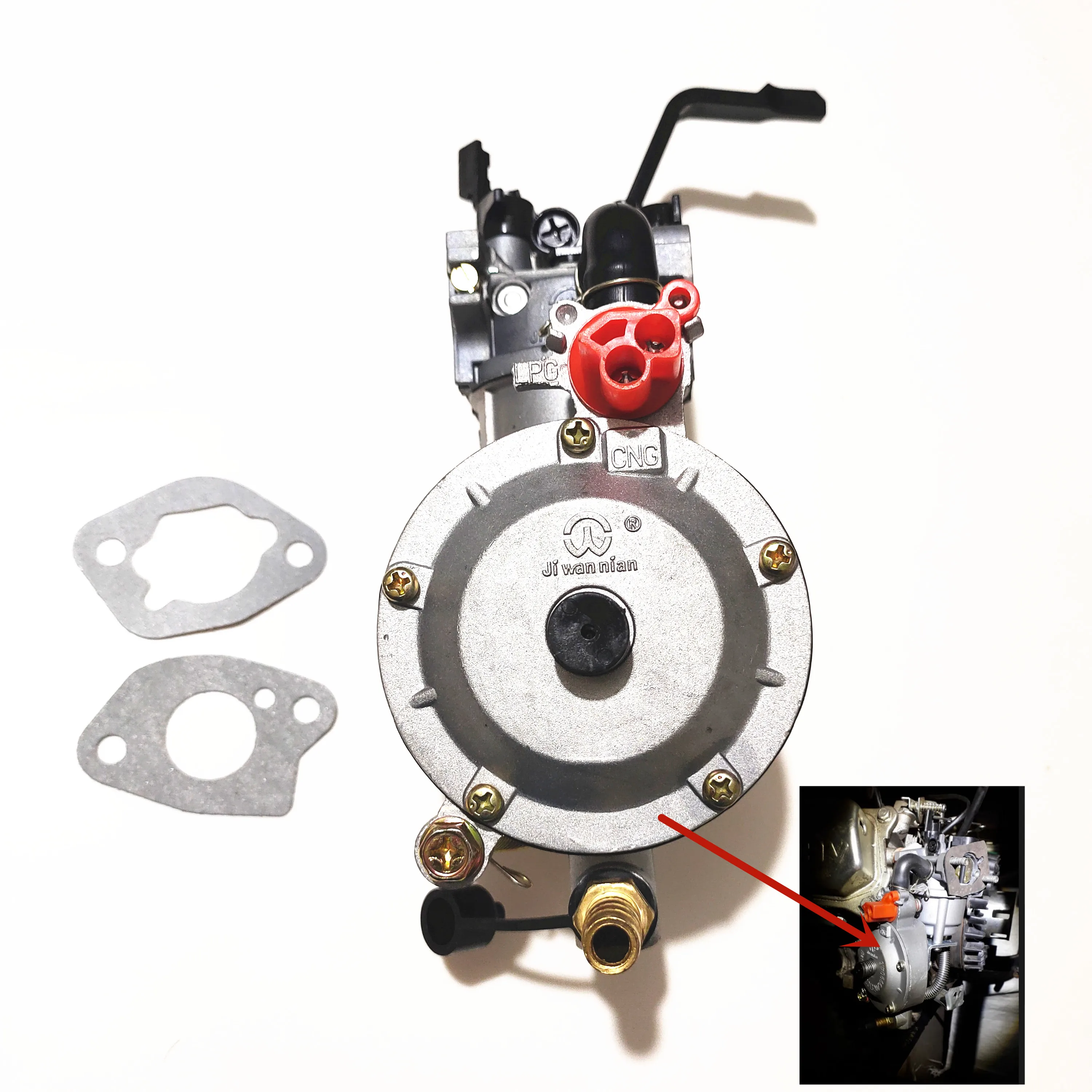 gasolina gx160 gx200 168f 170f gpl kit de conversão carb