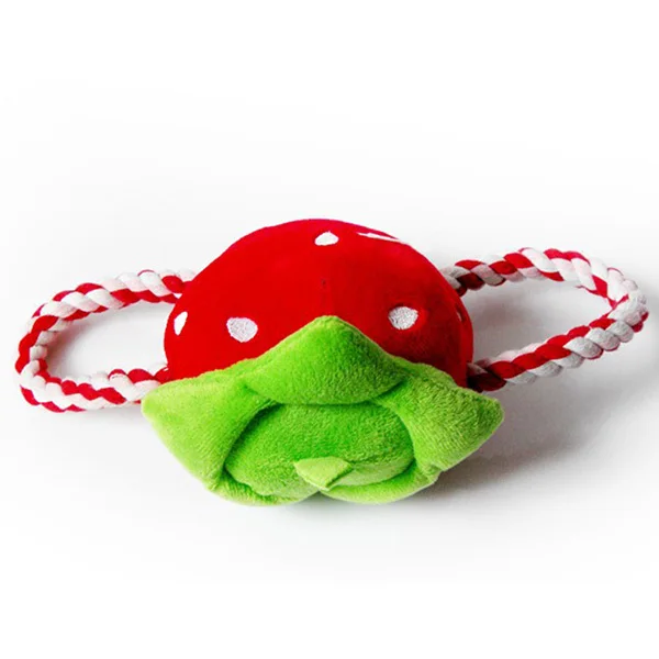 Игрушки для домашних животных клубника игрушки собака фигурный плюшевый подарки для питомца пищалка с жевательной кошкой